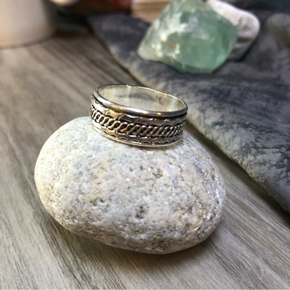 Spinner Ring Sterling Silver - image 4
